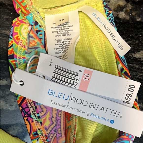 Bleu Rod Beattie Bohemian Paradise Sarong Hipster Bottom - Picture 13 of 14